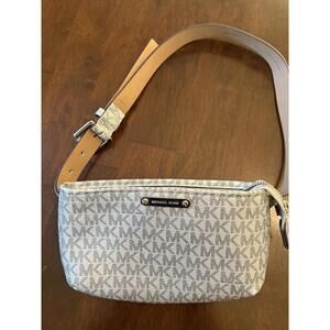 MK Michael Kors Logo Belt Bag New Gray/Silver